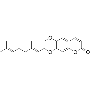7-香叶草氧基-6-甲氧基香豆素结构式