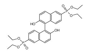 2,2'-dihydroxy-1,1'-binaphthyl-6,6'-bis(diethylphosphonoate) Structure