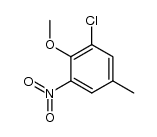 2-chloro-4-methyl-6-nitroanisole Structure