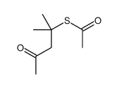 S-(2-methyl-4-oxopentan-2-yl) ethanethioate结构式