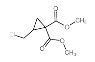 1,1-Cyclopropanedicarboxylicacid, 2-(chloromethyl)-, 1,1-dimethyl ester Structure