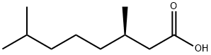 (R)-3,7-Dimethyloctanoic acid Structure