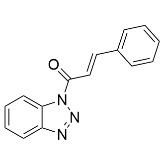 (E)-1-(1H-苯并[d][1,2,3]三唑-1-基)-3-苯基丙-2-烯-1-酮结构式