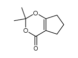 4,5,6,7-tetrahydrocyclopenta-1,3-dioxin-4-one Structure