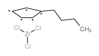 n-butylcyclopentadienylzirconium trichloride Structure