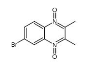 2,3-Dimethyl-7(6)-bromoquinoxaline-di-N-oxide结构式