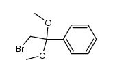 1-(2-bromo-1,1-dimethoxyethyl)benzene结构式