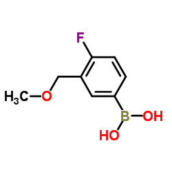 4-氟-3-(甲氧基甲基)苯基硼酸结构式
