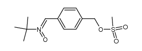 (Z)-2-methyl-N-(4-(((methylsulfonyl)oxy)methyl)benzylidene)propan-2-amine oxide结构式