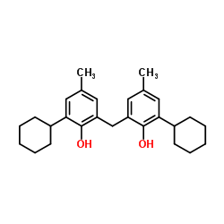 2,2'-Methylenebis(6-cyclohexyl-4-methylphenol) Structure
