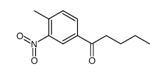 1-(4-methyl-3-nitro-phenyl)-pentan-1-one Structure