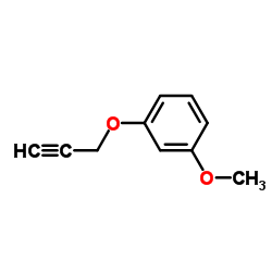 1-Methoxy-3-(2-propyn-1-yloxy)benzene结构式