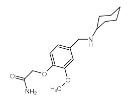 2-(4-环己基氨基甲基-2-甲氧基-苯氧基)-乙酰胺结构式