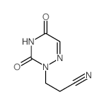 1,2,4-Triazine-2(3H)-propanenitrile, 4,5-dihydro-3,5-dioxo-结构式