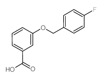 3-[(4-氟苄基)氧基]苯甲酸结构式
