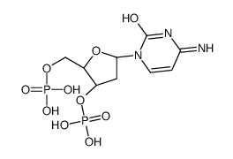 [(2R,3S,5R)-5-(4-amino-2-oxopyrimidin-1-yl)-2-(phosphonooxymethyl)oxolan-3-yl] dihydrogen phosphate Structure