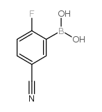5-CYANO-2-FLUOROBENZENEBORONIC ACID Structure