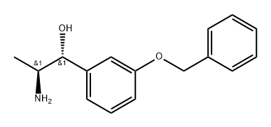 Benzenemethanol, α-(1-aminoethyl)-3-(phenylmethoxy)-, [R-(R*,S*)]- (9CI) Structure