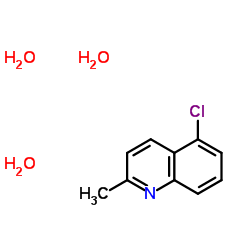 5-Chloro-2-methylquinoline trihydrate Structure