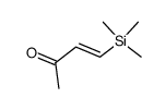 (E)-1-trimethylsilyl-1-buten-3-one结构式