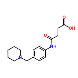 N-(4-PIPERIDIN-1-YLMETHYL-PHENYL)-SUCCINAMIC ACID结构式