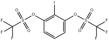 1,3-双(三氟甲磺酰氧基)-2-碘苯结构式