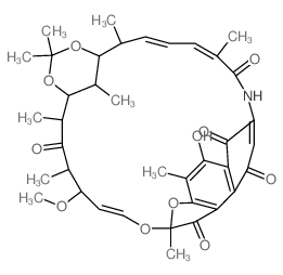 25-Desacetyl-25-ketorifamycin S 21,23-acetonide结构式