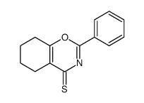 5,6,7,8-tetrahydro-2-phenyl-4H-1,3-benzoxazine-4-thione Structure