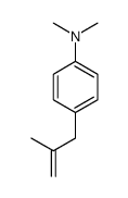 3-[(4-N,N-DIMETHYLAMINO)PHENYL]-2-METHYL-1-PROPENE结构式