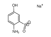 sodium 4-aminophenol-3-sulfonate Structure