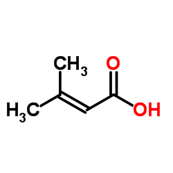 3,3-Dimethylacrylic acid Structure