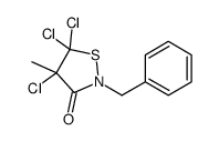2-benzyl-4,5,5-trichloro-4-methyl-1,2-thiazolidin-3-one Structure