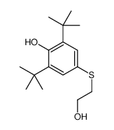 2,6-ditert-butyl-4-(2-hydroxyethylsulfanyl)phenol结构式