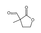 3-methyl-2-oxo-tetrahydro-furan-3-carbaldehyde结构式