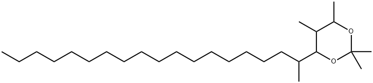 2,2,4,5-Tetramethyl-6-(1-methyloctadecyl)-1,3-dioxane结构式