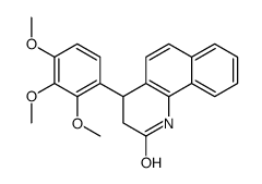 4-(2,3,4-trimethoxyphenyl)-3,4-dihydro-1H-benzo[h]quinolin-2-one结构式