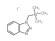 benzotriazol-1-ylmethyl-trimethyl-azanium结构式