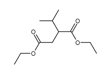 (+/-)-isopropylsuccinic acid diethyl ester Structure