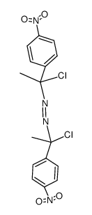 1,1'-dichloro-1,1'-bis(4-nitrophenyl)-1,1'-azoethane结构式