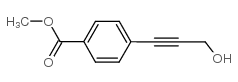 4-(3-羟基丙-1-炔-1-基)苯甲酸甲酯结构式