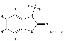 Magnesium, bromo(3-methyl-2(3H)-benzothiazoliminato-N2)- (9CI) Structure