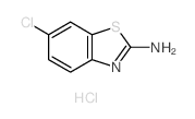 2-氨基-6-氯苯并噻唑盐酸盐结构式