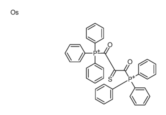 osmium,(3-oxo-2-sulfanylidene-3-triphenylphosphaniumylpropanoyl)-triphenylphosphanium Structure