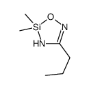 2,2-dimethyl-4-propyl-5H-1,3,5,2-oxadiazasilole Structure