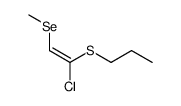 (E)-1-chloro-2-methylselanyl-1-propylsulfanyl-ethene Structure