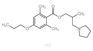 (2-methyl-3-pyrrolidin-1-yl-propyl) 2,6-dimethyl-4-propoxy-benzoate Structure