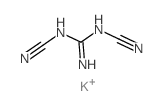 potassium (N-cyanocarbamimidoyl)iminomethylideneazanide结构式