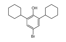 4-bromo-2,6-dicyclohexyl-phenol Structure