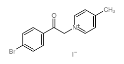 1-(4-bromophenyl)-2-(4-methylpyridin-1-yl)ethanone结构式