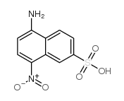 5-amino-8-nitronaphthalene-2-sulfonic acid结构式